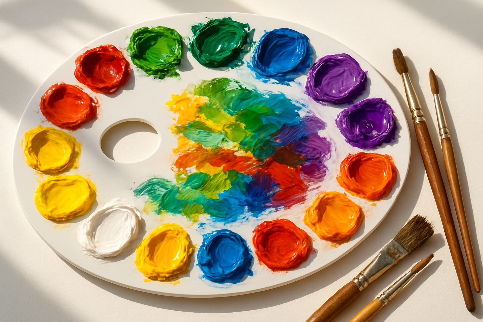 colour painting palette